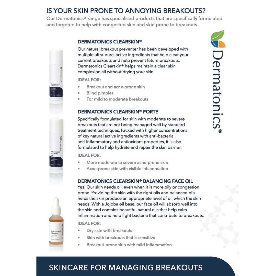 Dermatonics Clearskin and Breakouts Shelf Talker image