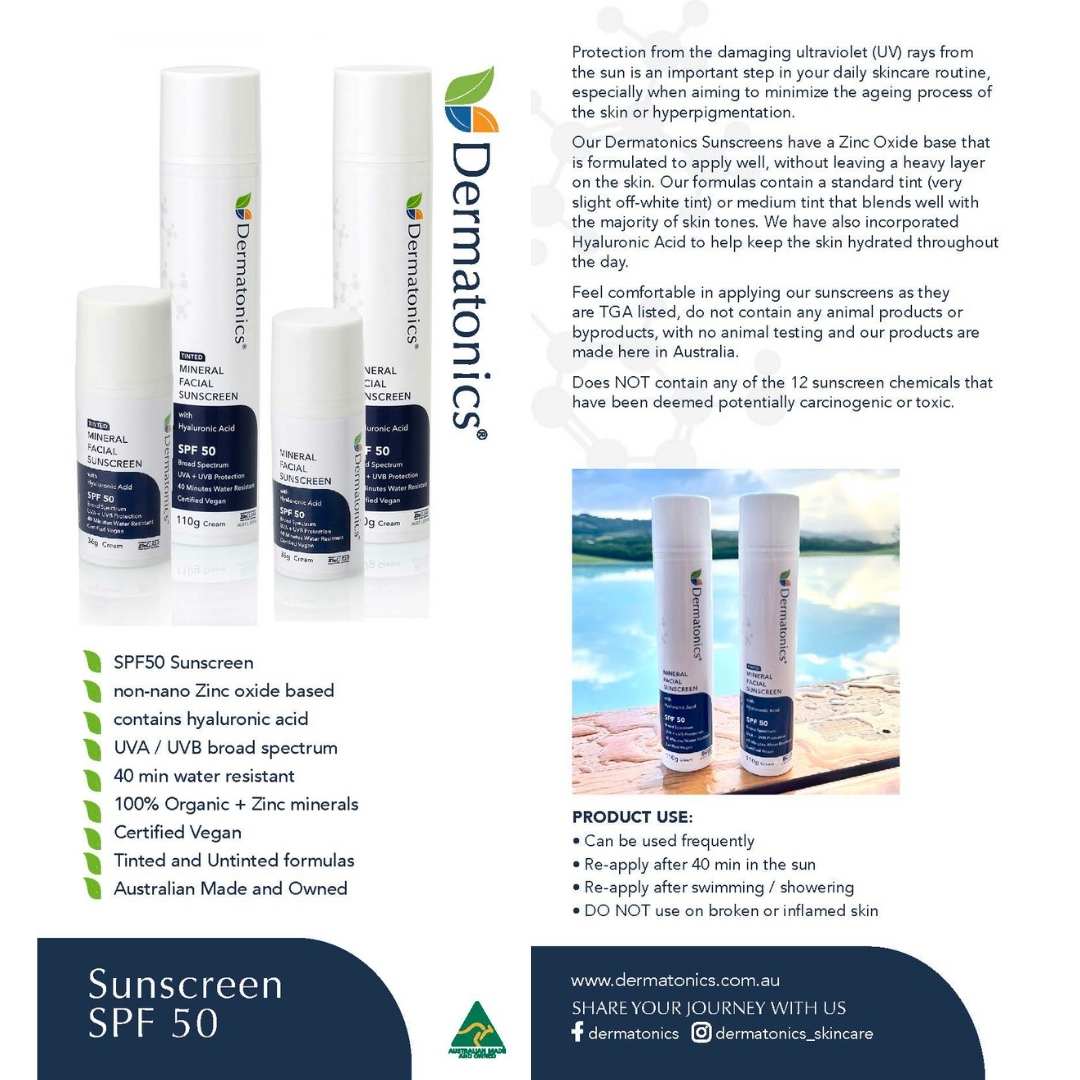 Dermatonics Mineral Sunscreen DL Flyer